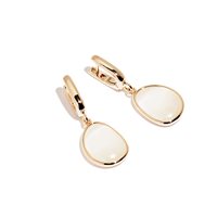 Pendientes Madì Mujer laguna in Plata Quarzo idrotermale 3893500 - 3893500